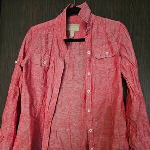 Banana Republic soft wash button up top